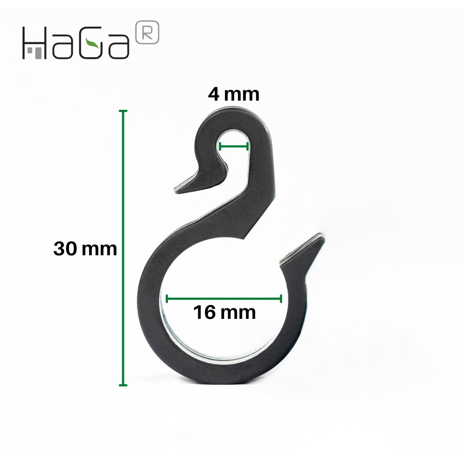 HaGa® Schlauchhaken Hängeclip für Tropfschlauch Schlauchclip Schlauchhalter 25 St