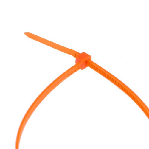 100 Stück Kabelbinder 200mmx2,5mm für Schattiernetz Zaunblende Zaun in orange