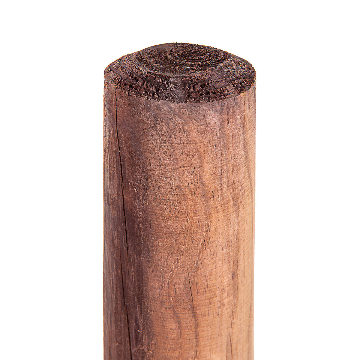1 pc. Palissade en bois 8cmØ x 75cm de hauteur Poteau en bois Poteau d'arbre Poteau de clôture