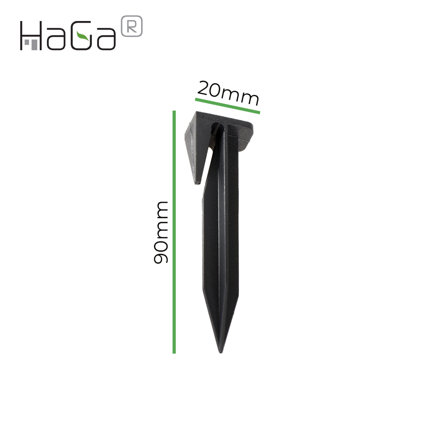 HaGa® Erdnägel für Mähroboter 100 Stück Begrenzugskabel-Erdhaken