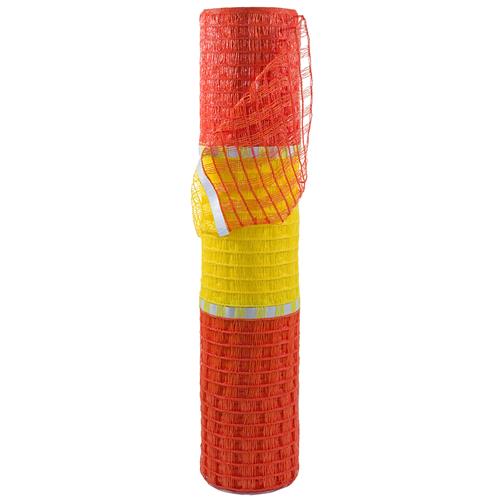 Recinzione barriera di segnalazione Recinzione HaGa® riflettente 0,9 m di altezza x 10 m di lunghezza maglia da 50 mm
