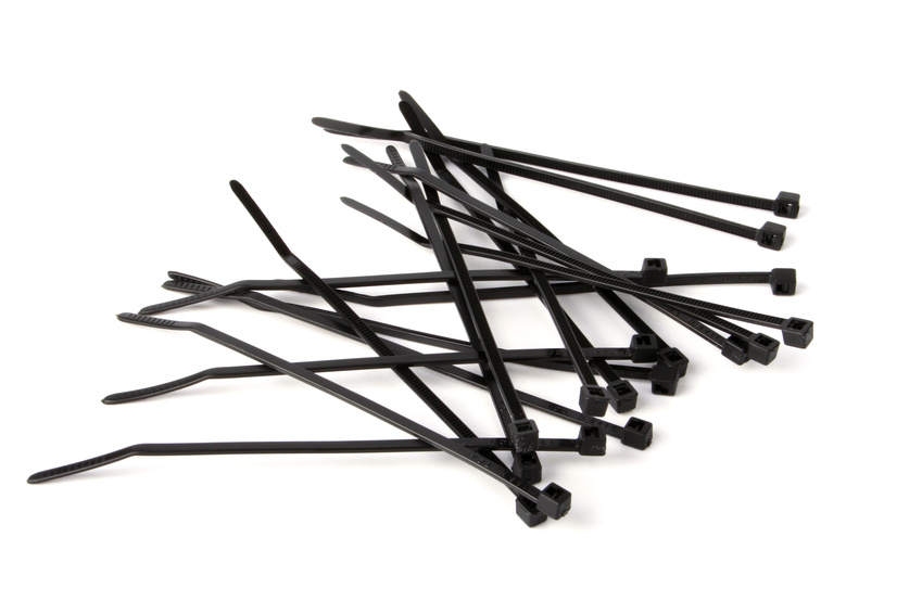 100 Stück Kabelbinder 200mmx2,5mm für Schattiernetz Zaunblende Zaun in schwarz