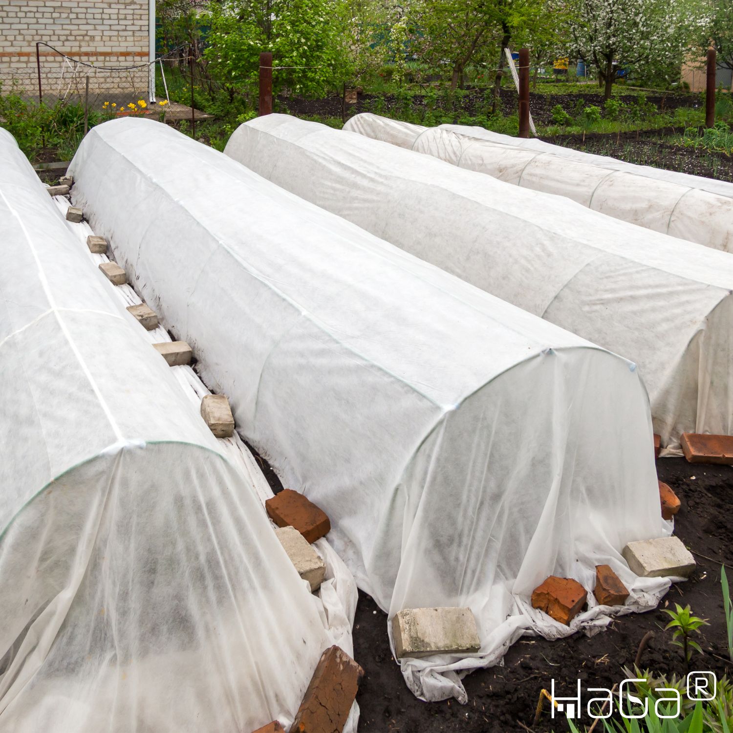 TISSU DE COUVERTURE 19g/m² en 6,3m de largeur (au mètre) Tissu de croissance pour la récolte Légumes Non-tissé