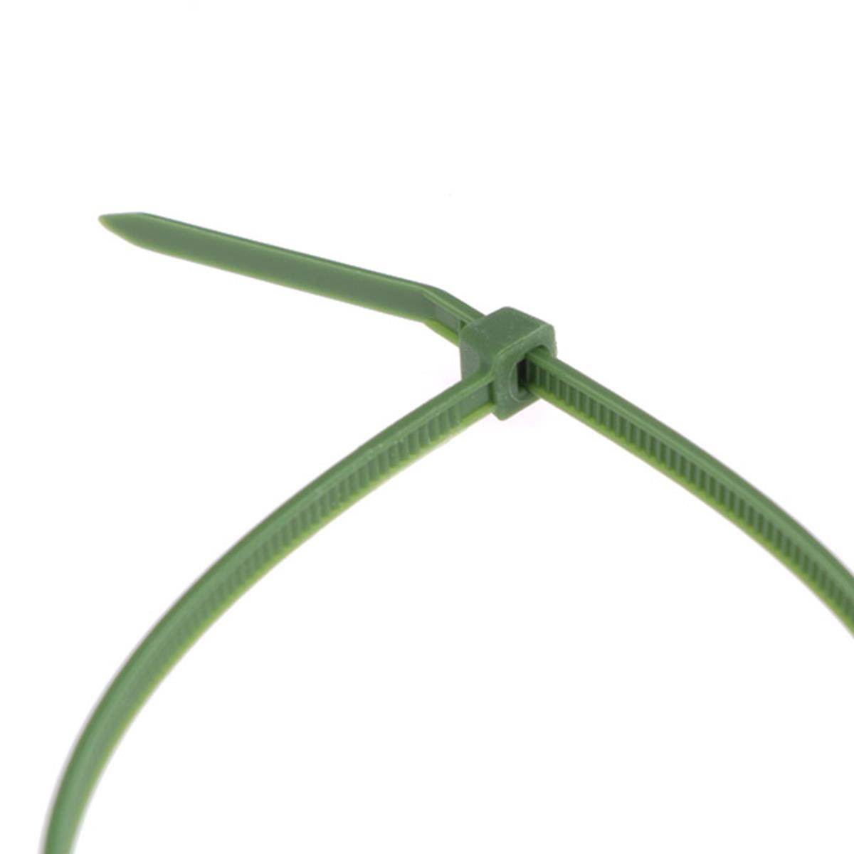 100 Stück Kabelbinder 140mmx3,6mm für Schattiernetz Zaunblende Zaun in grün