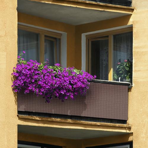 Ecran de balcon 0,9m Br. (mètre) protection visuelle en rotin PE brun clair