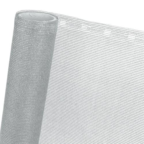 HaGa® Pannello di recinzione Rete ombreggiante 85% in fr. 0,9 m grigio argento (venduto al metro)