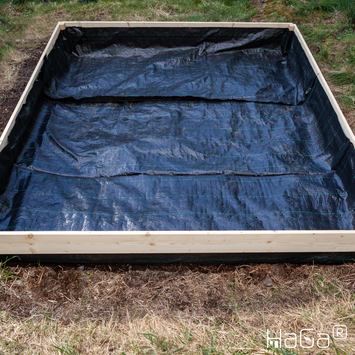 TESSUTO NASTRO 100g/m² in 2 metri di larghezza (articoli da giardino) Pellicola pacciamante blocca-erba