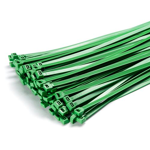 100 Stück Kabelbinder 300mmx3,6mm für Schattiernetz Zaunblende Zaun in silber