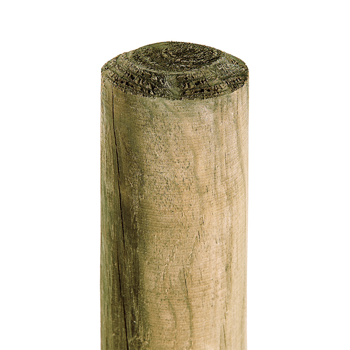 Holzpfahl 5cm Stärke x 125cm Höhe KDI-grün Pfahl Baumpfahl für Gartenzaun