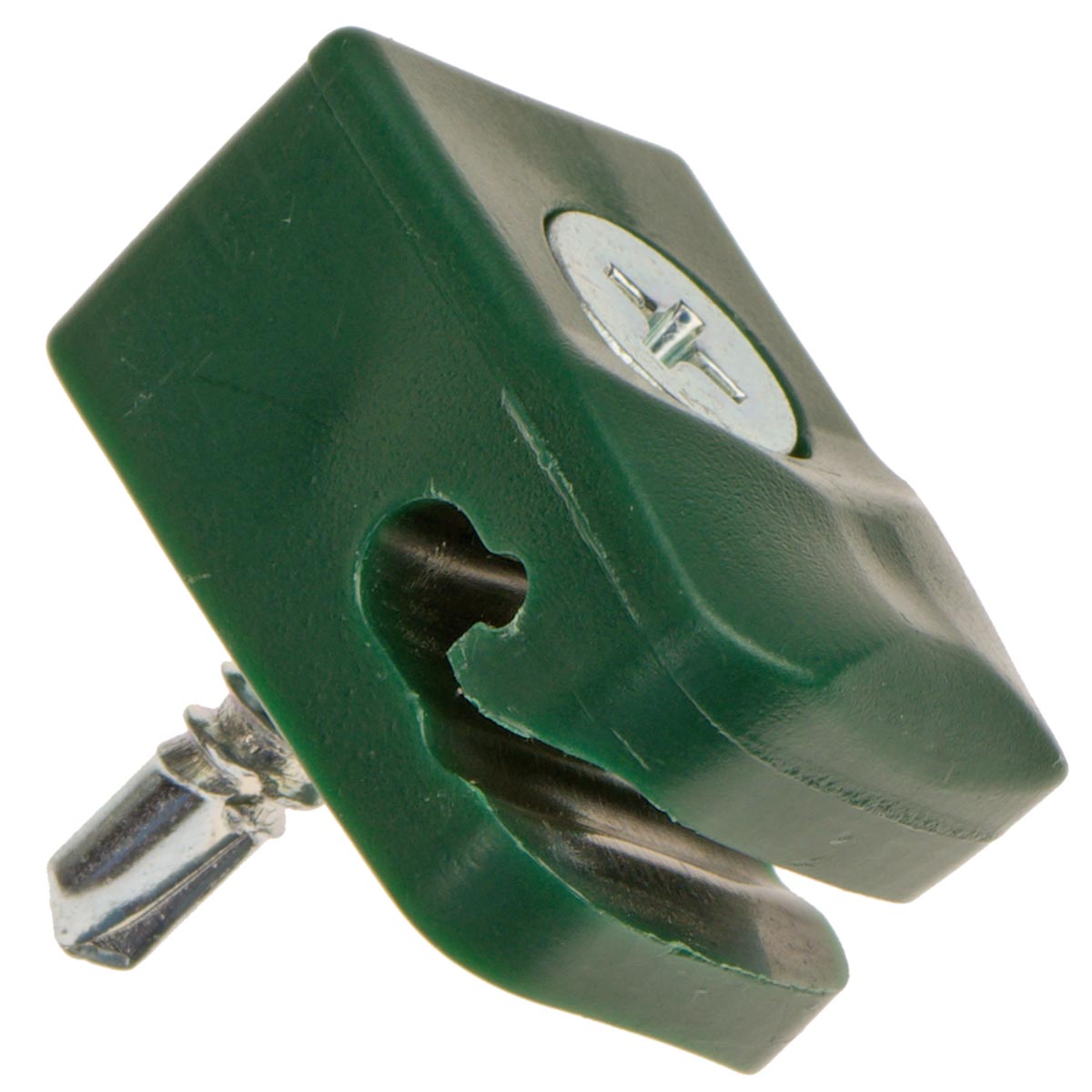 1 Stück Drahthalter mit Schraube Spanndrahthalter 16mm x 26mm in grün