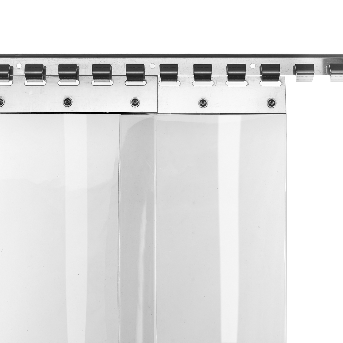 PVC-Lamellenvorhang 30cm breit (Meterware) Streifenvorhang transparent